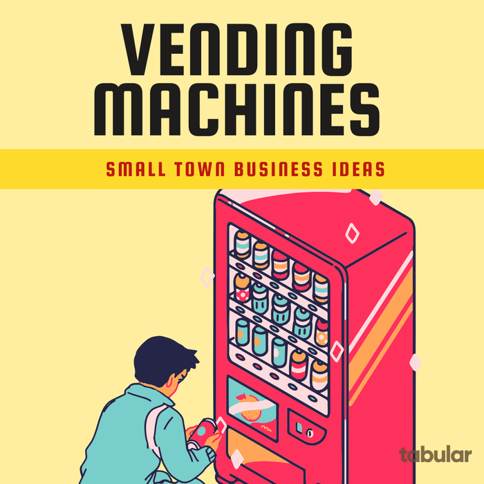 Small town business ideas: vending machines.